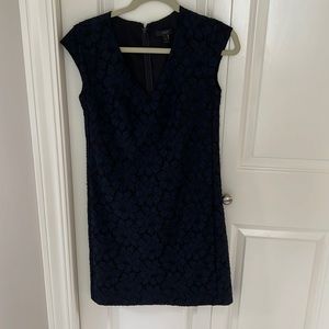 J. CREW Navy and Black floral dress